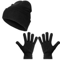 Kit Luva e Touca lã de Inverno Conforto e Estilo para o Frio