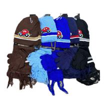 Kit Luva e Touca lenço Infantil Menino e Menina / Personagens / Inverno / OutonoNota: Os padrões são enviados aleatoriamente.