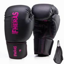 Kit Luva Fheras Profissional Treino Luta Boxe Muay Thai + Mochila