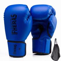 Kit Luva Fheras Tradicional Treino Luta Boxe Muay Thai + Mochila