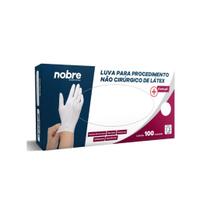 Kit Luva látex c/Pó - Procedimento Não Cirúrgico c/ 3 Caixas - Nobre M