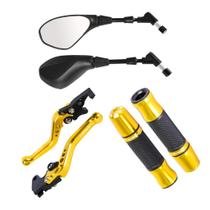 Kit Luva Manete Retrovisor Modelo F800 Cg Titan Fan Start 125 150 160 Kit Luva Manete Retrovisor Modelo F800 Cg Titan Fan Start 125 150 160