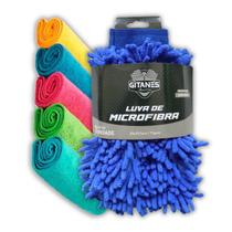 Kit Luva Microfibra Limpeza Automotiva + Pano Microfibra Kit Luva Microfibra Limpeza Automotiva + Pano Microfibra