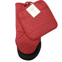 Kit Luva Neoprene 2 Peças Vermelho Niazitex Kit Luva Neoprene 2 Peças Vermelho Niazitex