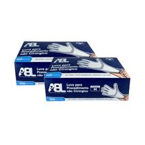 Kit luva para procedimento não cirúrgico látex com pó abl 200un tam:p