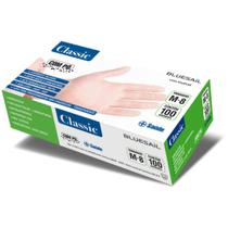 kit Luva Procedimento Vinil sem Pó Classic com 100 unid. Tamanho GG - Kit c/5 cartuchos kit Luva Procedimento Vinil sem Pó Classic com 100 unid. Tamanho GG - Kit c/5 cartuchos