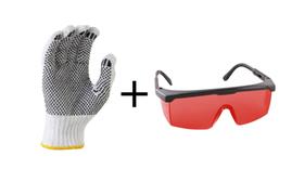 Kit Luva Segurança Epi + Óculos De Proteção Foxter Vonder