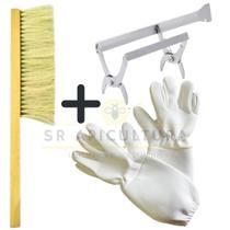 Kit Luva SR Cross + Saca Quadros com Formao + Vassoura Apis