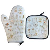 Kit Luva Térmica Retrô Cozinha Vintage Kit Luva Térmica Retrô Cozinha Vintage