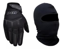 Kit Luva X11 Fit X Masculina + Touca Ninja Balaclava Algodao TAMANHO:GG