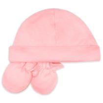 Kit Luvas e Touca Rosa - Mini & Co.
