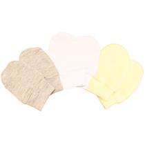 Kit Luvinhas Baby Malha Palha - Cinza - Branco 3 Peças