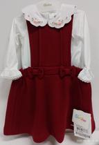 Kit Luxo Vestido Tricotil Camisa Social Menina Paraiso 14826