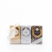 KIT LUXURY BLACK GOLD PLATIUNUM 3 SABONETES DE 250g NESTI