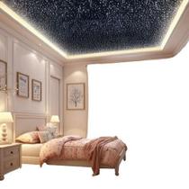 Kit Luz Ambiente 300 Pontos Fibra Ótica Rgb Estrelado Kit Luz Ambiente 300 Pontos Fibra Ótica Rgb Estrelado