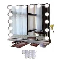 Kit Luz Camarim Maquiagem Com 10 Lampadas Led 3 Cores
