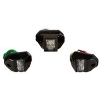 Kit Luz De Navegação Bb/bo E Alcançado Jet Ski Em Led Cor Preta 12v