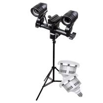 Kit Luz Polimento Estetica Automotiva Tripé E Bocal Lampadas