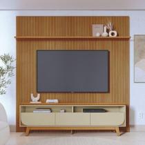 Kit Lyra Painel E Rack Com Painel Cumaru-opala