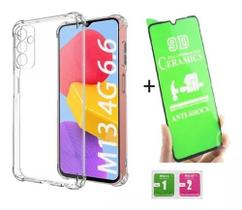 Kit M13 - Capa Transparente + Película 9D Cerâmica Samsung Galaxy M13 4G Kit M13 - Capa Transparente + Película 9D Cerâmica Samsung Galaxy M13 4G