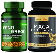 Kit Ma ca Pe ruana Gold cáps 500 mg Feno Gre go 60 cáps Muwiz