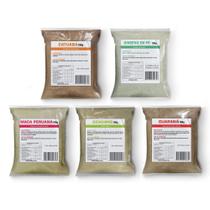 Kit Ma ca Pe ruana, Guaraná, Ginseng, Gengibre, Catuaba 100g