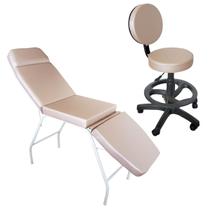 Kit Maca 3 Posições Mocho Com Encosto e Aro para os pés Profissional Clínica Estética Kit Maca 3 Posições Mocho Com Encosto e Aro para os pés Profissional Clínica Estética
