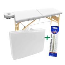 Kit Maca Divã Dobrável Maleta Legno Vega Capacidade 300kg, Extrator Inox Duplo