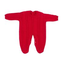 Kit Macacão Trança Vermelho com Body Gola Bordada DU