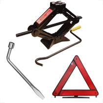 Kit Macaco 1T Sanfona Triângulo Sinalizaçao Chave Roda 19