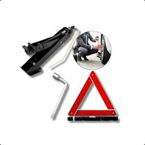 Kit Macaco Carro Chave de Roda Triangulo de Segurança