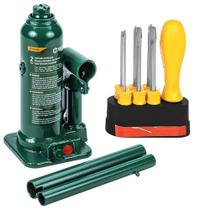 Kit Macaco Hidráulico 2 Ton ST97801ASC SATA + Jogo Chave Fenda/Philips 06 Peças 41110/506 - TRAMONTINA