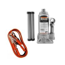 Kit Macaco Hidráulico Garrafa 2t e Cabo Bateria 100a Starfer