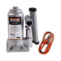 Kit Macaco Hidráulico Garrafa 8t + Cabo Bateria 500a Starfer