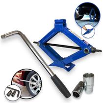 Kit Macaco Sanfona 1500kg Com Chave De Roda L Extensível