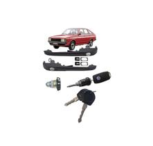 Kit maçaneta cilindro chaves passat até 83 preta canivete