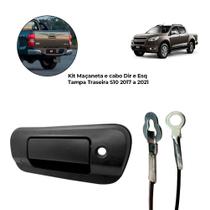 Kit Maçaneta E Cabo Dir E Esq Tampa Traseira S10 2017 A 2021