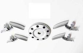 Kit Maçaneta E Tampa Combustível Peugeot 206 4 Pts Cromo Acetinado