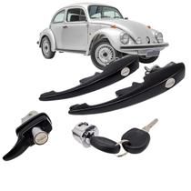 Kit macaneta externa + cilindro ignição fusca 78 a 96 pret Kit macaneta externa + cilindro ignição fusca 78 a 96 pret