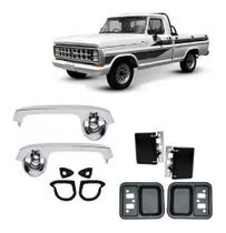 Kit Maçaneta Externa Cromada Interna F1000 Moldura Guarnição Kit Maçaneta Externa Cromada Interna F1000 Moldura Guarnição