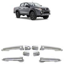 Kit Maçaneta Externa L200 Triton 2021 2022 2023 Cromado 4 Peças Kit Maçaneta Externa L200 Triton 2021 2022 2023 Cromado 4 Peças
