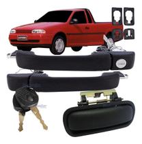 Kit Maçaneta Externa Porta + Caçamba Saveiro G2 1996 1997 1998 1999