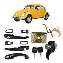 Kit Maçaneta Fechadura Chave Porta Capo Motor Fusca 77 A1996 Kit Maçaneta Fechadura Chave Porta Capo Motor Fusca 77 A1996