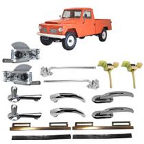 Kit Maçaneta Fechadura Porta Maquina Manivela Vidro F75 F-75 Kit Maçaneta Fechadura Porta Maquina Manivela Vidro F75 F-75