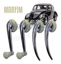 Kit Maçaneta Interna Manivela Roseta Marfim Fusca Karman Guia