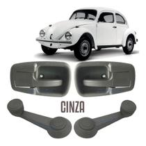 Kit Maçaneta Interna Moldura Manivela Fusca Itamar Cinza Kit Maçaneta Interna Moldura Manivela Fusca Itamar Cinza
