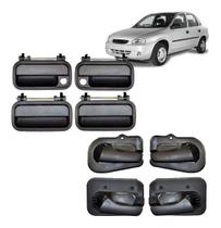Kit Maçaneta Interna Porta Corsa 1994 a 1999 Classic até 2009 Preto