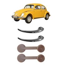 Kit Maçaneta Interna Porta Manivela Vidro Fusca 1971 A 1996 Kit Maçaneta Interna Porta Manivela Vidro Fusca 1971 A 1996