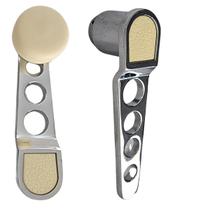 KIT Maçaneta + Manivela Vidro Esportiva Cromada Marfim Fusca