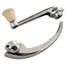 KIT Maçaneta + Manivela Vidro Marfim Fusca 77 Kombi Ghia